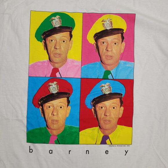 Vintage 1992 Barney Fife Shirt Large 23x31 Andy-Griffith-Show - Picture 7 of 13